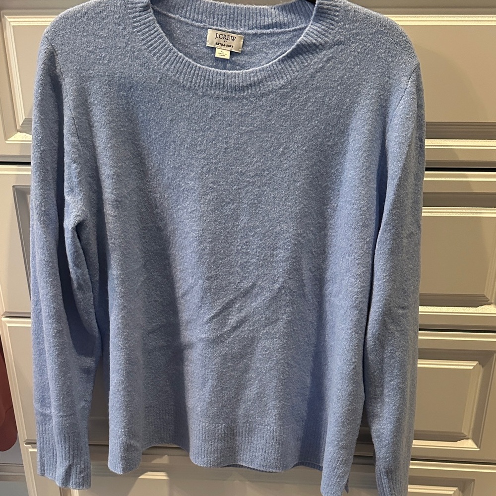 J. Crew Women's Blue Crewneck Sweater